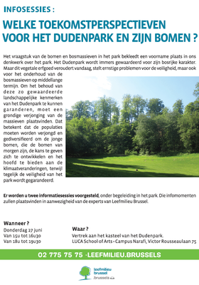 séance info arbres parc Duden NL